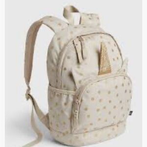 Gap Kids Unicorn Junior Backpack - Cream and Gold